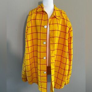 Official Disney Woody Toy Story Costume Shirt Yellow